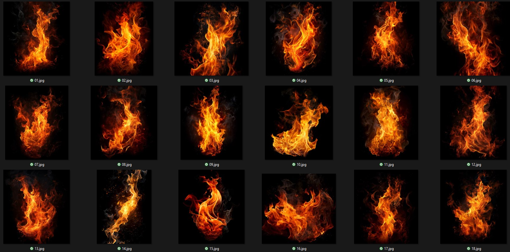 تکسچر آتش - Fire Texture - بهزارد